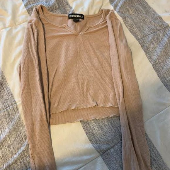 Long Sleeve Ribbed Top - Picture 1 of 2